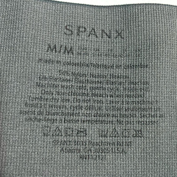 SPANX Look At Me Now Leggings In Camo Women’s Size M Full Length Slimming Gray - Picture 7 of 7